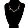 Crystal Triangle Choker Necklace, necklace muslim dress - OVEILA